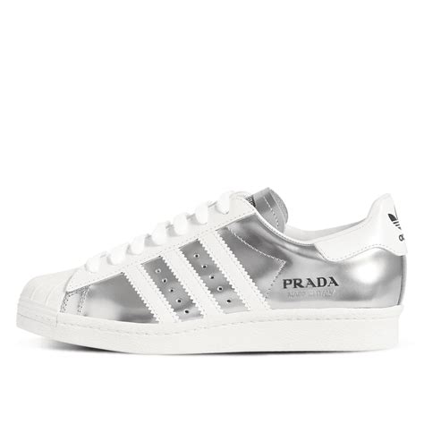 prada superstar silver|Buy Prada x Superstar 'Silver Metallic' .